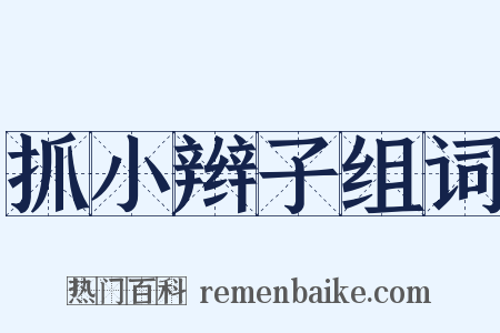 抓小辫子组词是什么意思的图片